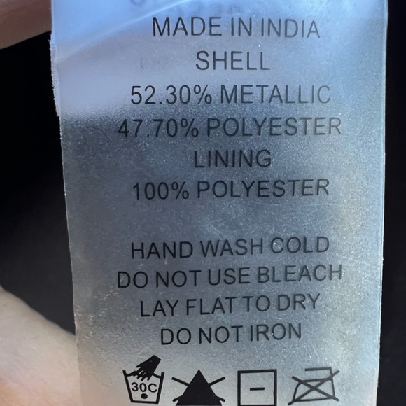 VINCE CAMUTO Gold Smocked Neck Metallic Top Women’s Medium NWT NEW - Picture 11 of 14